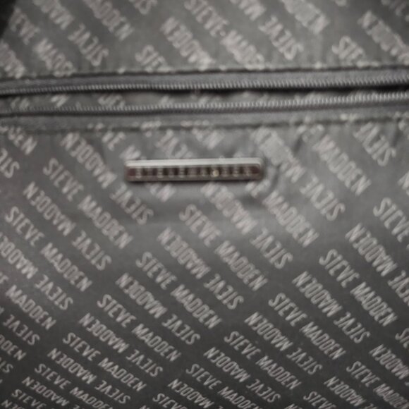 Steve Madden Bariaa Wild Nylon Padded Large Satchel Purple Backpack - Picture 4 of 12